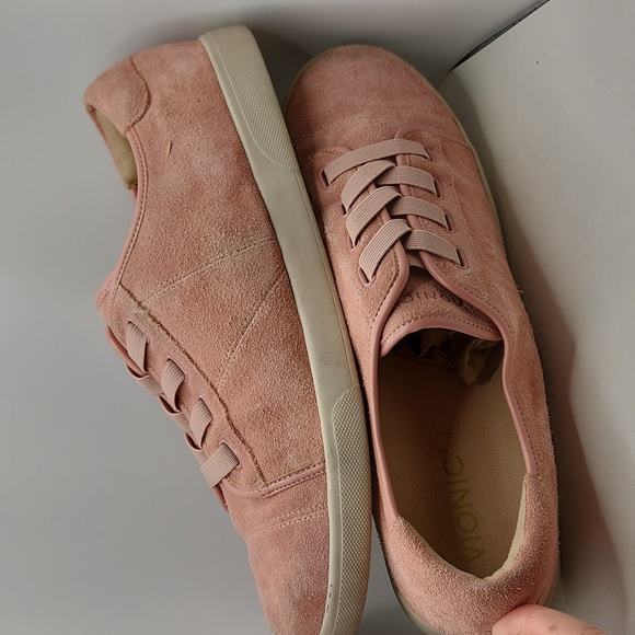 REPOSHING Vionic Pink Jean Suede Sneakers...scuffed and soiled - Picture 9 of 13